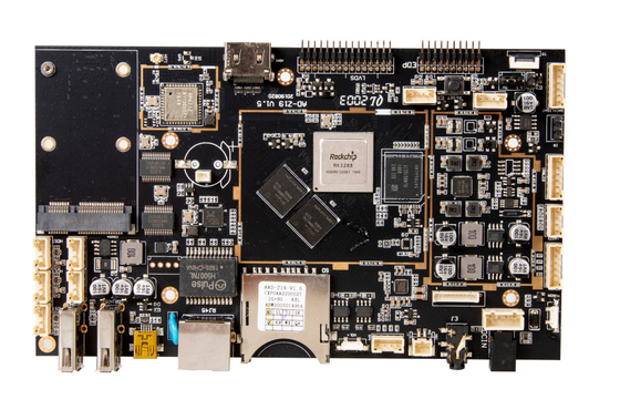 RK3288 Embedded System Board Android OS Met DC In LVDS HD Dual Screen Interface