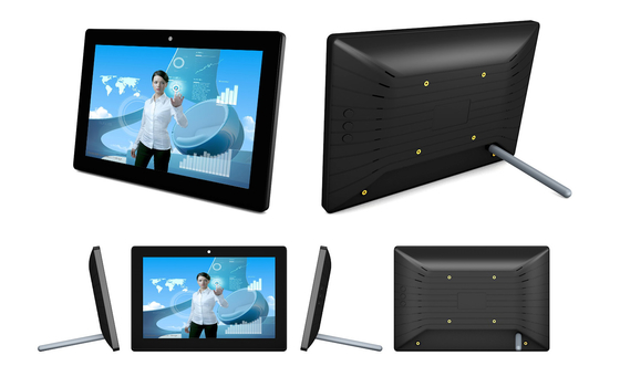 Van het Tablet PCethernet van WiFi het Commerciële van de de Reclamemachine Aangepaste Embleem Touch screen