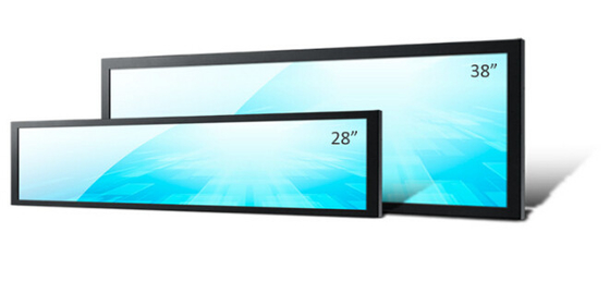 600cd/M2 uitgerekte Signage van het Vertoningsscherm Digitale Bar Maximum Resolutie 1920x540