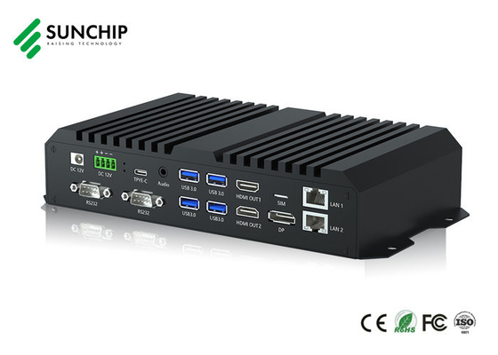 Industrial RK3588 WIFI 6 HD In DP HD uit 8K Video Decode Media Box Android met 64GB Rom