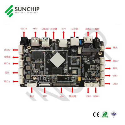RK3566 Android 11 Industrial Touch Screen Board met 3G/4G LTE LAN WIFI BT POE Batterij ondersteund