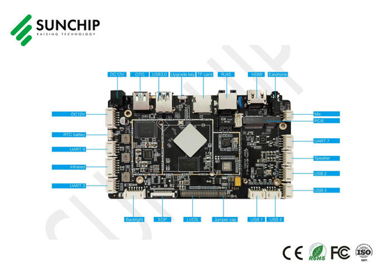 RK3568 Android-bord voor verkoop Display Digitaal signage Gezichtsherkenning Machine, Embedded PCB Android Mainboard