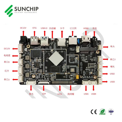2 GB RAM Android 11 Embedded ARM Board BT WIFI Ethernet Ondersteuning Met 2 X USB 3.0