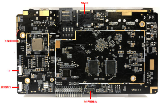 Op maat gemaakte RK3568 Android 11 DDR4 Embedded System Board met Ethernet/Wi-Fi/BT PCBA Industrial Development Board